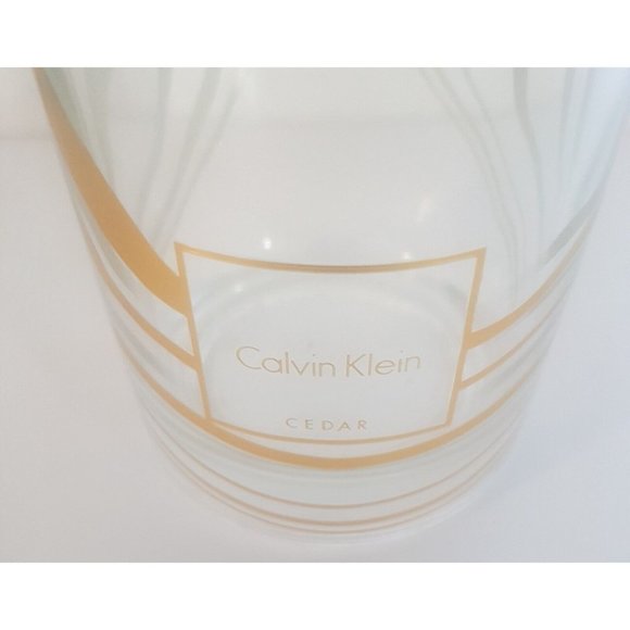 Calvin Klein 4” Whiskey Glass Candle Holder Votive Designer NO CANDLE Ness Frag - Picture 2 of 10